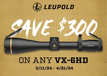 $300 Off Leupold VX-6HD Scopes!