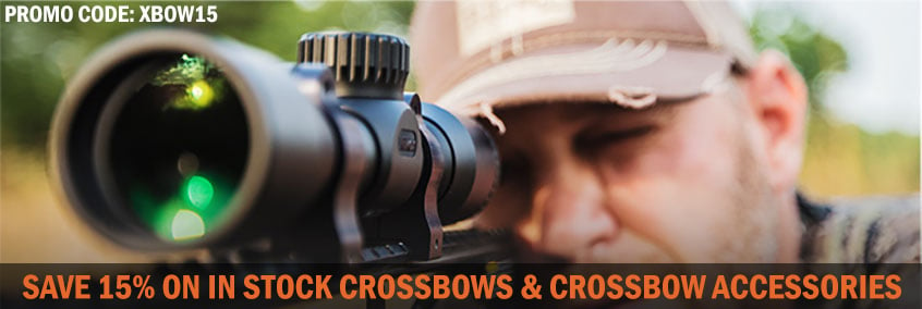 XBOW15 - 15% Off In-Stock Crossbows & Accessories!