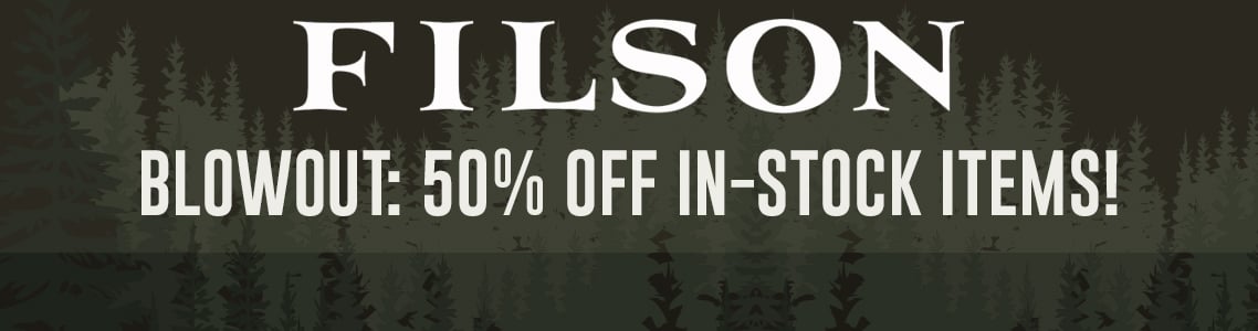 50% Off Select Filson Apparel & Accessories!