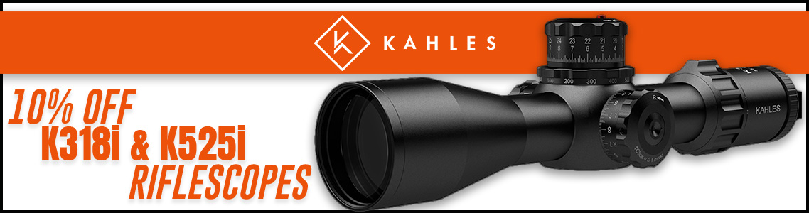 10% Off Kahles K318i & K525i Riflescopes!