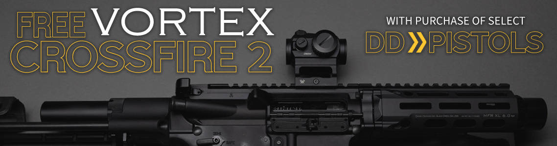 Free Vortex Crossfire Red Dot Sight with purchase of select Daniel Defense Pistols