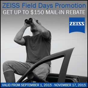 Zeiss Field Days 2015 - Get up to a $150 Visa Card